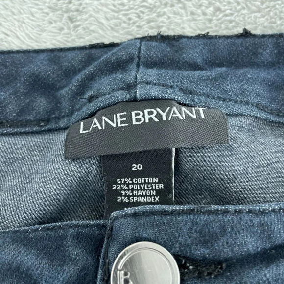 Lane Bryant Womens Dark Wash Denim Jeans Size 20 Cotton Blend Stretch 4849 - Picture 3 of 10